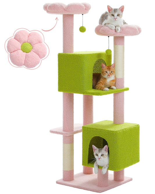 PAWZ Road 133cm Cat Tree Tower Condo Scratching Post Scratcher House for Large Cats