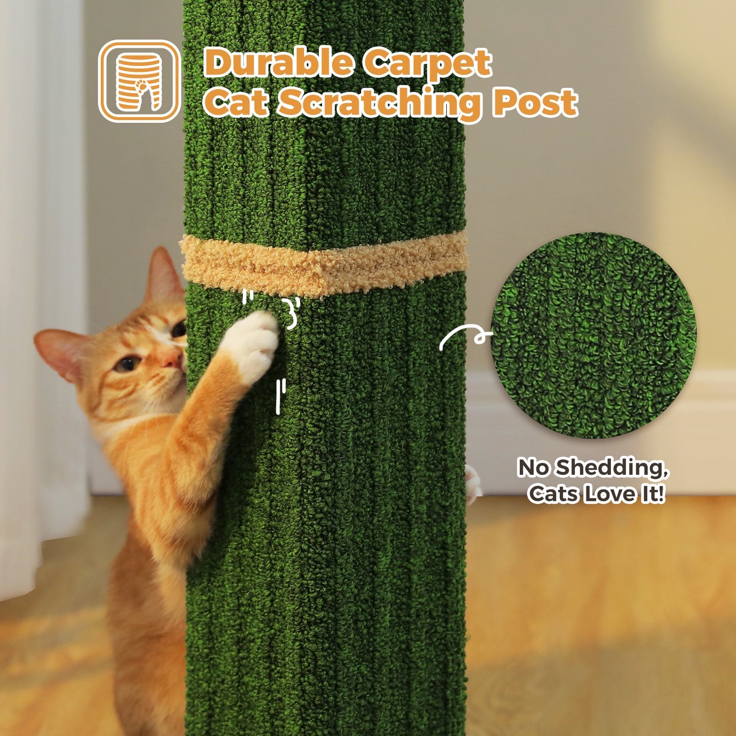 PAWZ Road 82cm Cat Tree Scratching Post Tower Sturdy Board Gym Furniture Fun Toys Green