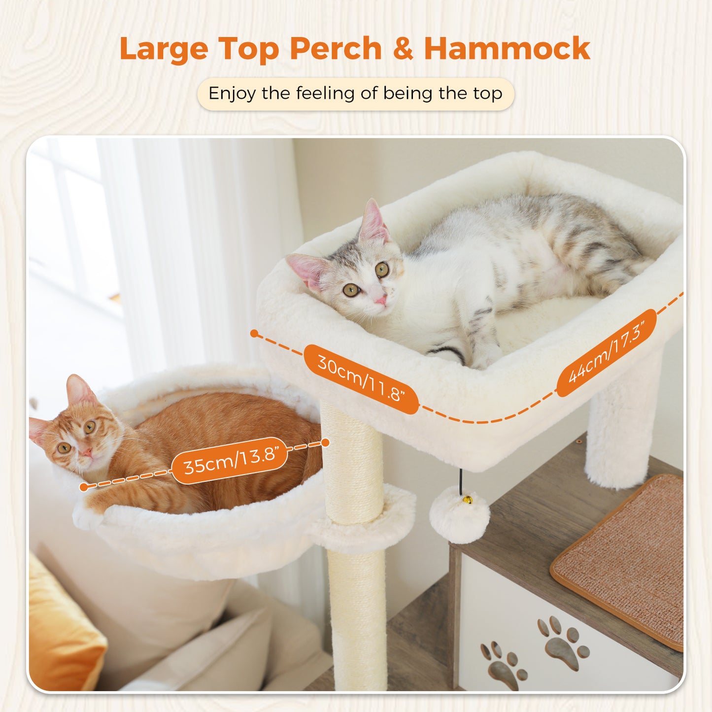 PAWZ Road 190cm Cat Tree Tower Wood Cat Condo Furniture Scratching Post Scratcher Grey