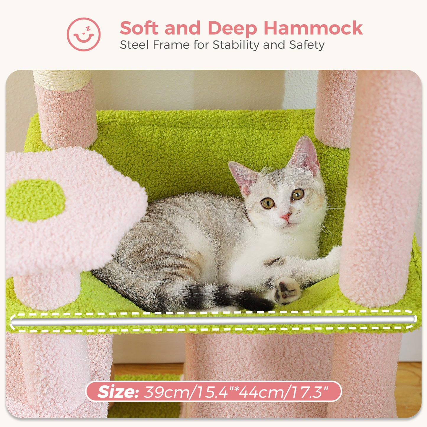 PAWZ Road Cat Tree Tower Scratching Post Scratcher Condo House Bed Toys 136cm Pink