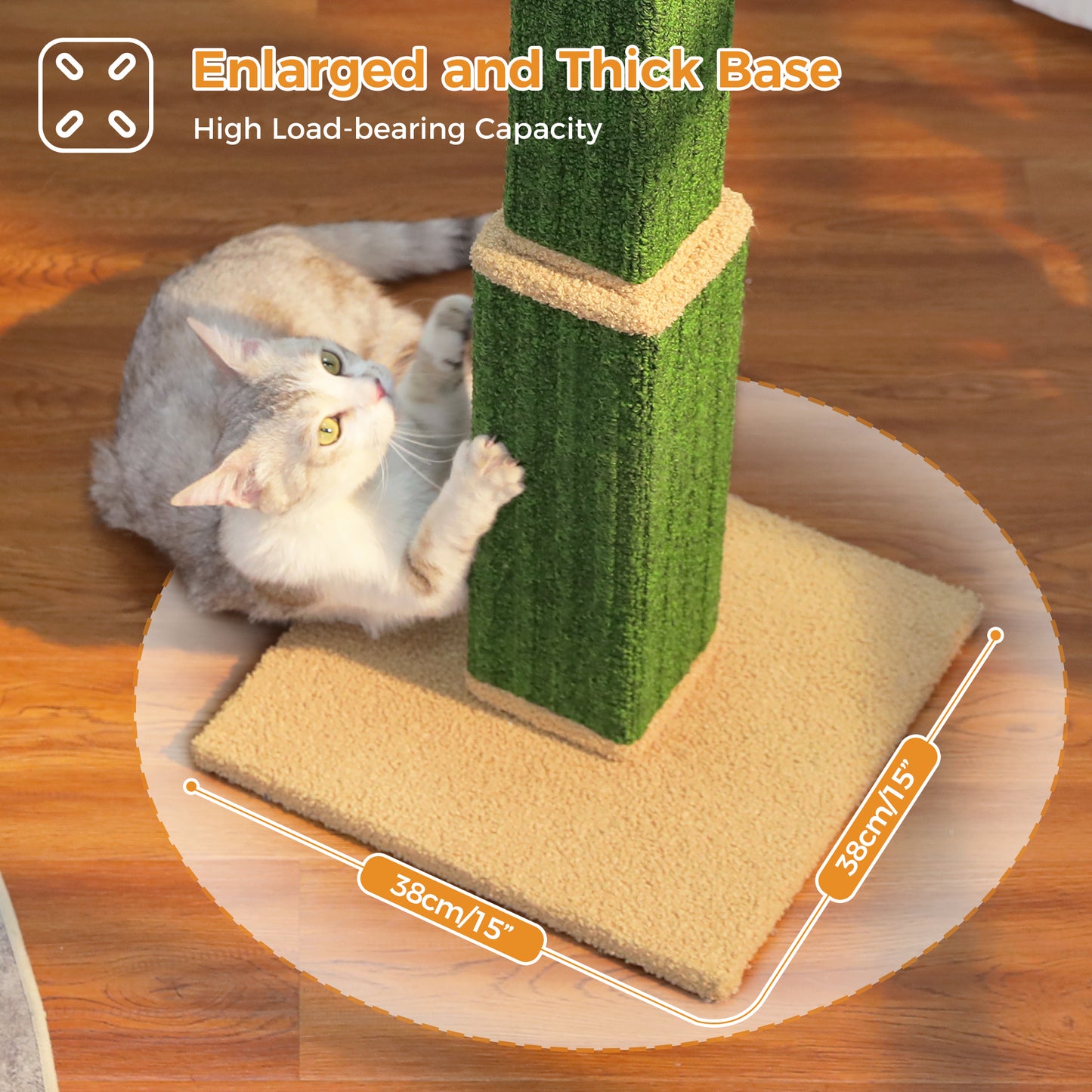 PAWZ Road 80cm Cat Tree Scratching Post Tower Sturdy Board Gym Furniture Fun Toys Green
