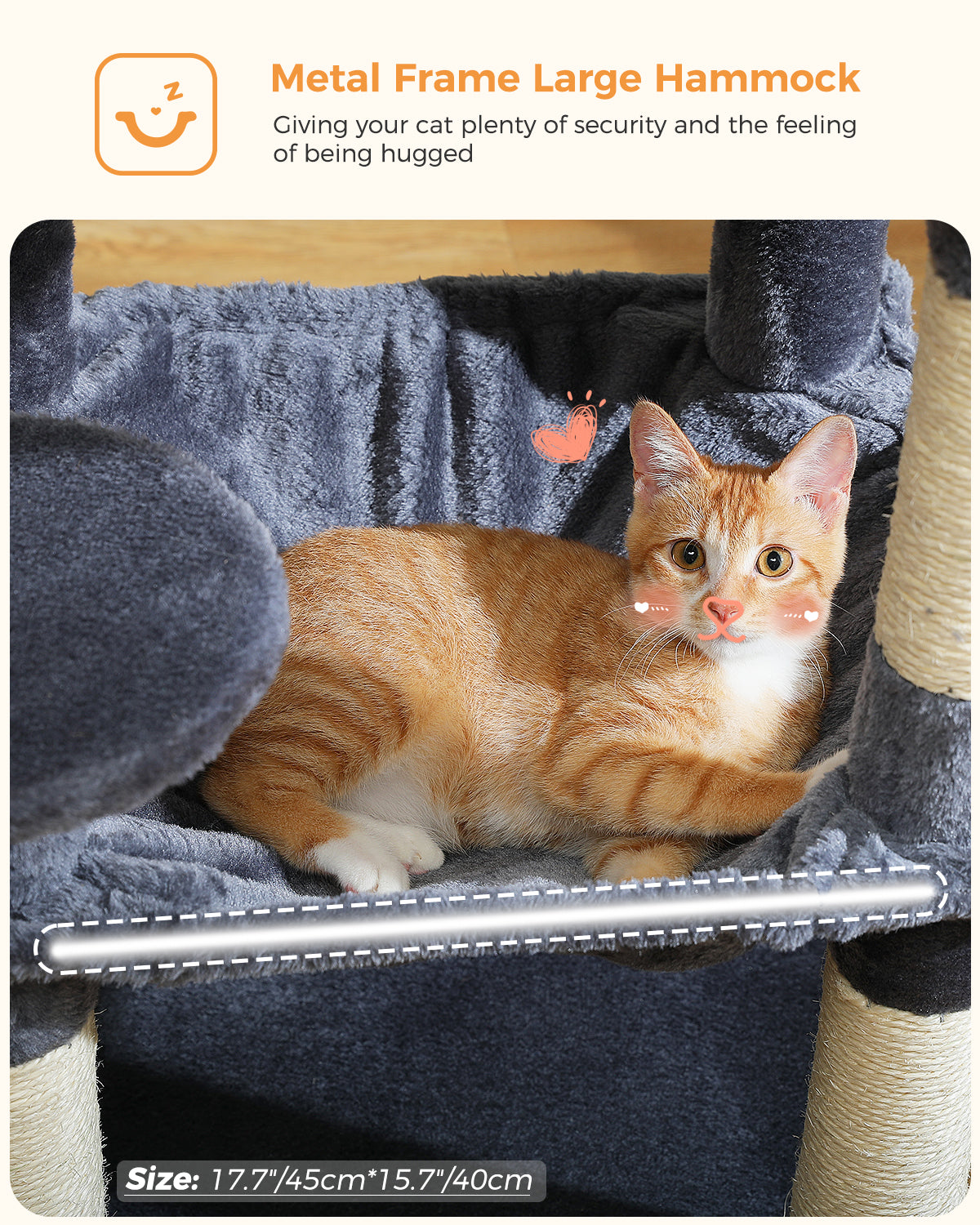 PAWZ Road 116cm Cat Tree Tower Scratching Post Scratcher Cat Condo Tree Kitten Bed Toy Dark Grey