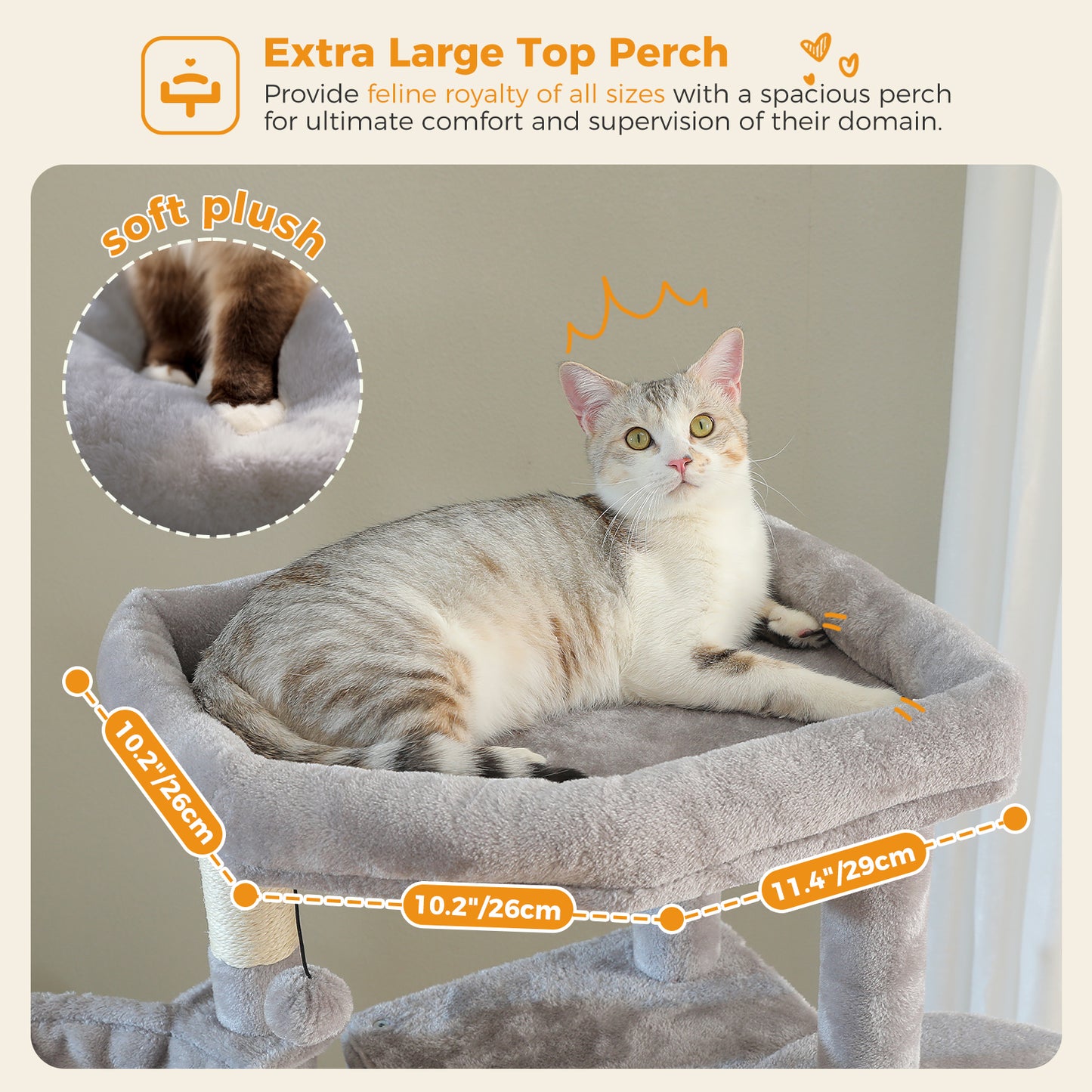 PAWZ Road 181cm Large Cat Tree Tower Scratching Post Condo House Furniture Cat Beds Grey