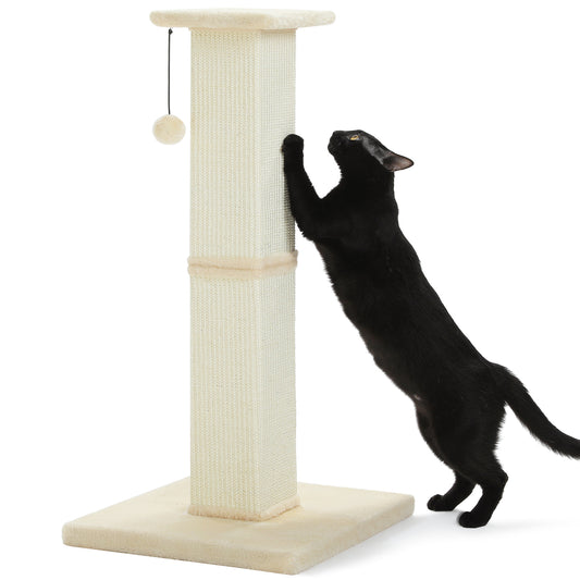 PAWZ Road 82cm Cat Tree Scratching Post Tower Sturdy Board Gym Furniture Fun Toys Beige