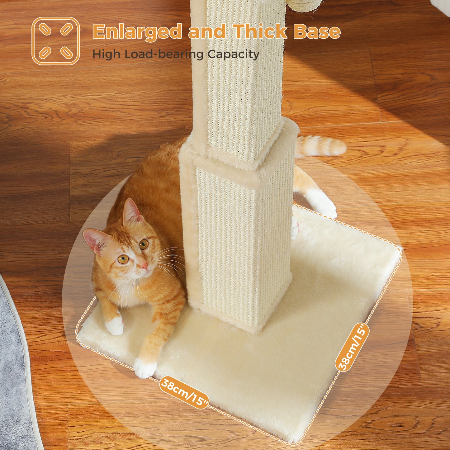 PAWZ Road 80cm Cat Tree Scratching Post Tower Sturdy Board Gym Furniture Fun Toys Beige