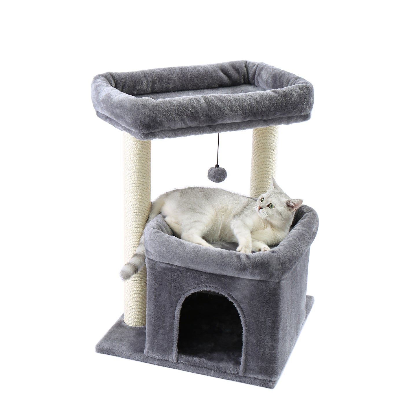 PAWZ Road Cat Tree with Sisal-Covered Scratching Posts