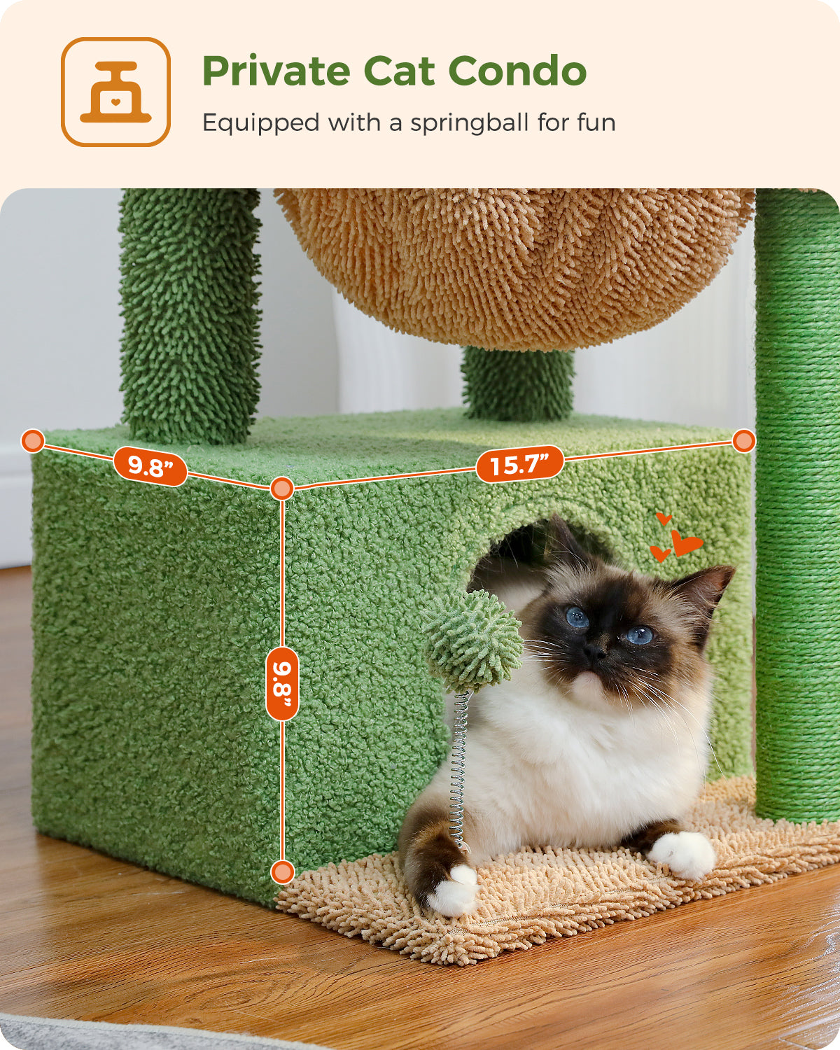 PAWZ Road 83cm Cat Tree Tower Scratching Post with Large Hammock Kitten Indoor Toys