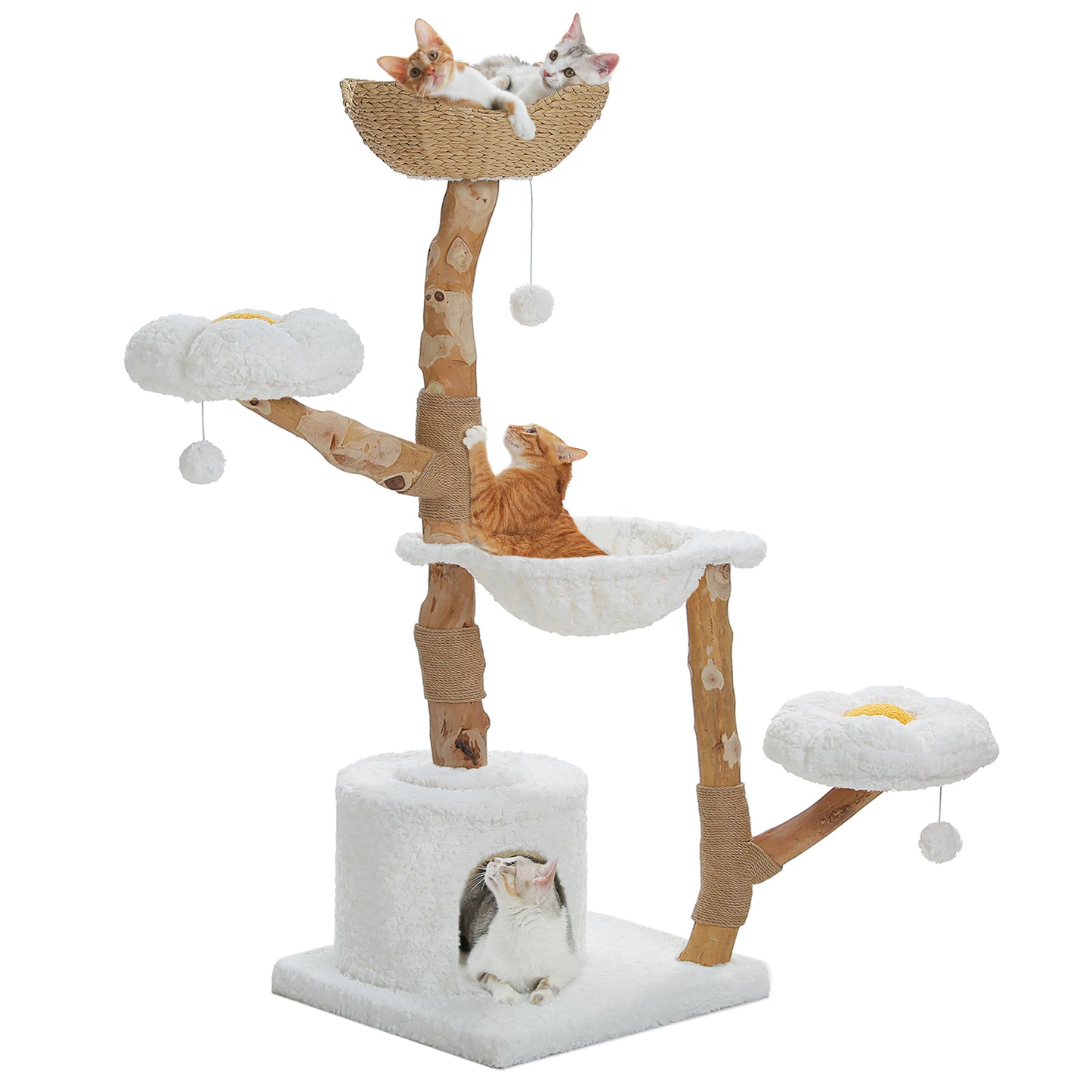 PAWZ Road Cat Tree Scratching Post Scratcher Wooden Condo Tower House for Large Cats