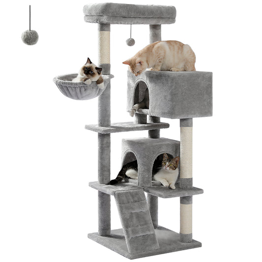 PAWZ Road 143CM Cat Tree Cat Condo Tower House Grey