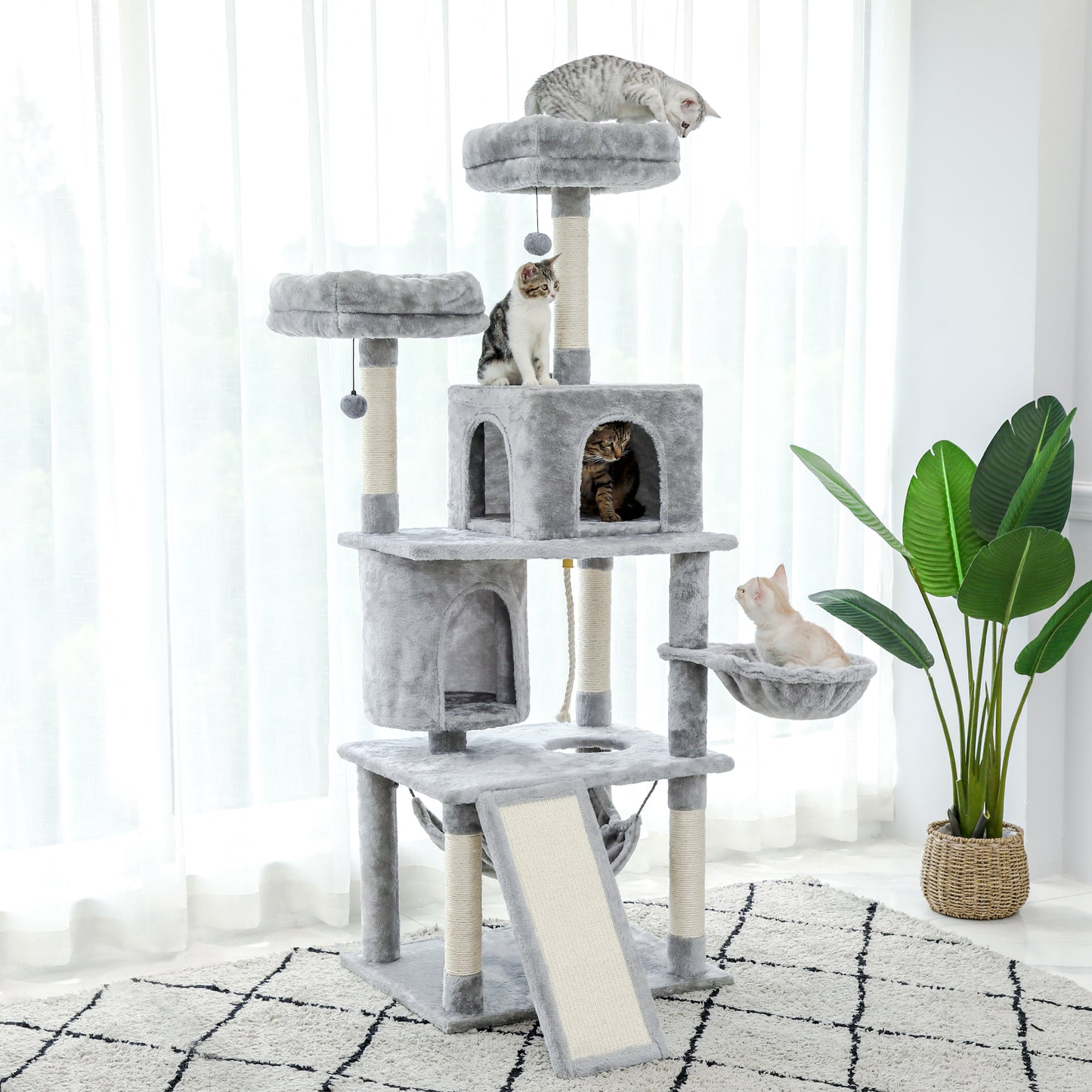PAWZ Road 161cm Cat Tree Scratching Post Trees Scratcher
