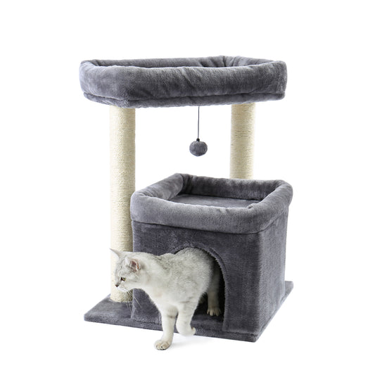 PAWZ Road Cat Tree with Sisal-Covered Scratching Posts