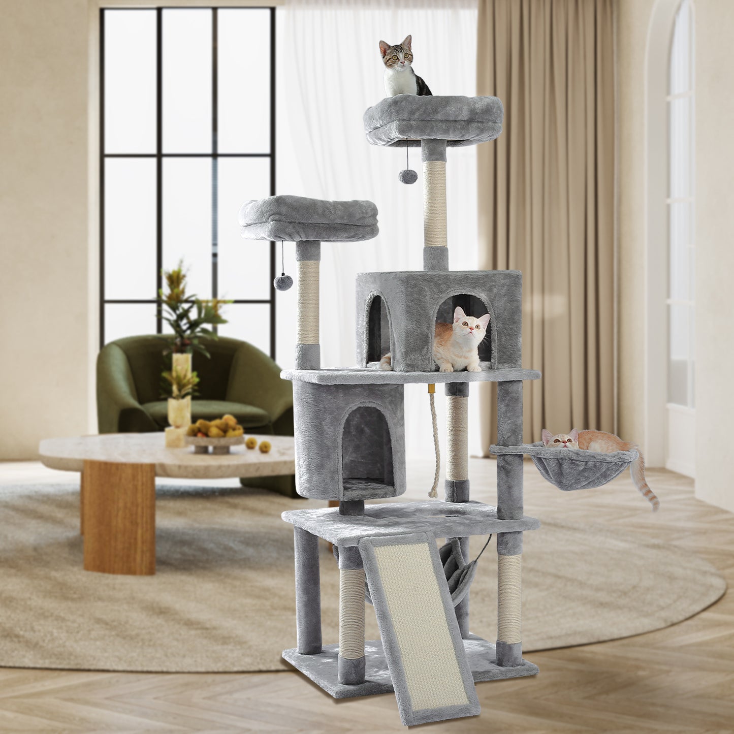 PAWZ Road 161cm Cat Tree Scratching Post Trees Scratcher
