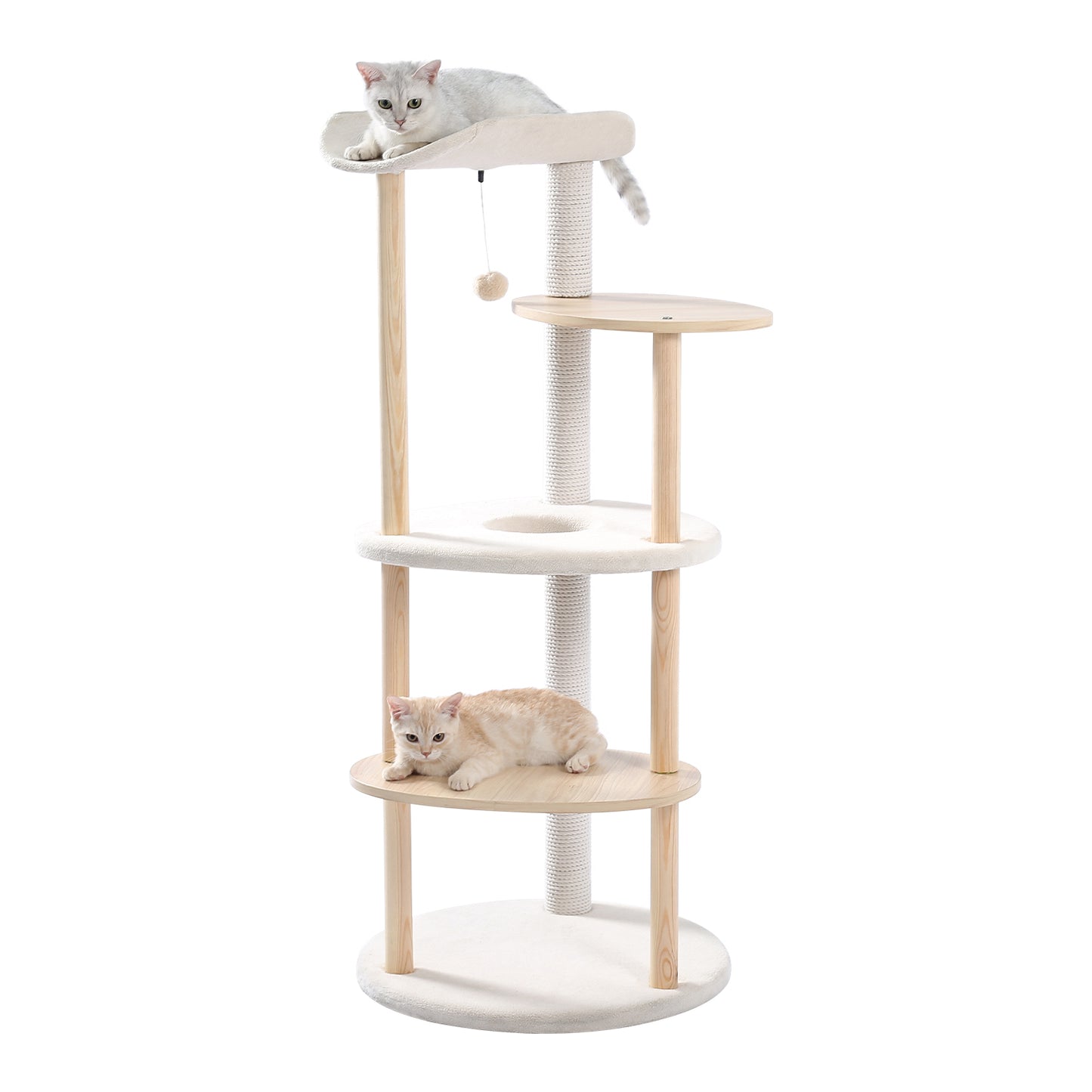 PAWZ Road 124.5cm Cat Tree Trees Scratching Post Multi-level