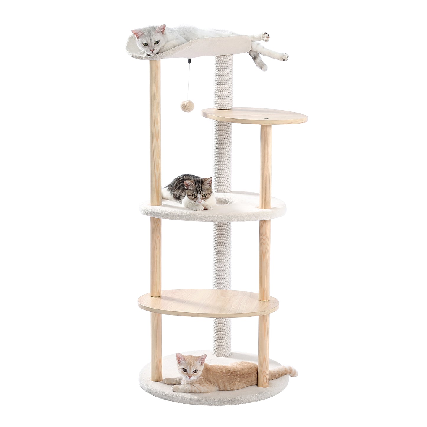 PAWZ Road 124.5cm Cat Tree Trees Scratching Post Multi-level