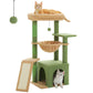 PAWZ Road Cat Tree Tower Kitten Scratching Post Condo House for Kitty Bed Toy 92cm Green