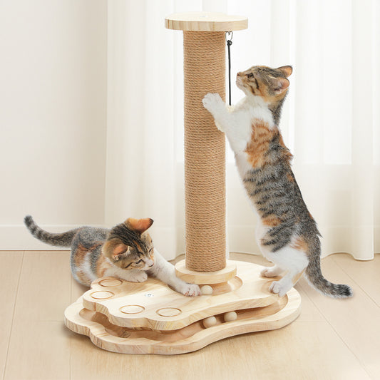 PAWZ Road Cat Tree Tower Scratching Post Kitty Interactive Self-Amusement Toys