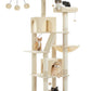 PAWZ Road Cat Tree Tower Scratching Post Adult Cats Condo House Bed Toys 180cm Beige