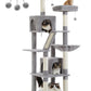 PAWZ Road Cat Tree Tower Scratching Post Adult Cats Condo House Bed Toys 180cm Grey
