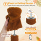 Cat Tree Tower Scratching Post Floor to Ceiling Height Adjustable Cat Condo Bed Brown