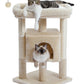 PAWZ 路猫树猫抓柱猫抓板塔公寓房屋家具床 72 厘米米色