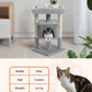 PAWZ 路猫树猫抓柱猫抓板塔公寓房屋家具床 72 厘米灰色