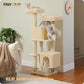 PAWZ Road 133cm Cat Tree Tower Condo Scratching Post Scratcher House for Large Cats Beige