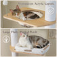 PAWZ Road Floor to Ceiling Cat Tree for Indoor Cats, Wooden Tall Cat Tower with Full Sisal Scratching Post(Dia=10cm), Adjustable Height(201-284cm), Multi Platform, Acrylic Bowl, Condo and Pompoms