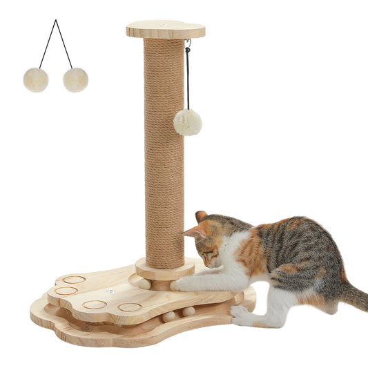 PAWZ Road Cat Tree Tower Scratching Post Kitty Interactive Self-Amusement Toys