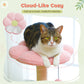 PAWZ Road 89cm Flower Cat Tree, Cute Cat Tower with Sisal-Covered Scratching Posts, Flower Perch, Condon&Hammock, Dangling Balls, Play Towers & Trees for Cats