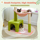 PAWZ Road 89cm Flower Cat Tree, Cute Cat Tower with Sisal-Covered Scratching Posts, Flower Perch, Condon&Hammock, Dangling Balls, Play Towers & Trees for Cats