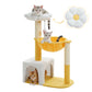 PAWZ Road 89cm Flower Cat Tree, Cute Cat Tower with Sisal-Covered Scratching Posts, Flower Perch, Condon&Hammock, Dangling Balls, Play Towers & Trees for Cats