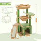 PAWZ Road Cat Tree Tower Kitten Scratching Post Condo House for Kitty Bed Toy 92cm Green