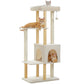 PAWZ Road 135CM Cat Tree Tower Scratching Post Scratcher Wooded Cats Condo House Beige