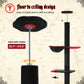 PAWZ Road Cat Tree Tower Scratching Post Ceiling High Cat Scratcher Condo Beds Black