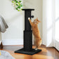 PAWZ Road 80cm Cat Tree Scratching Post Tower Sturdy Board Gym Furniture Fun Toys Black