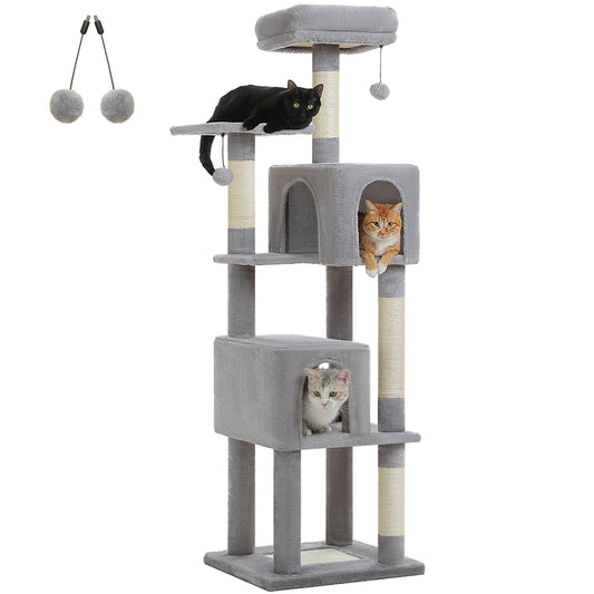 PAWZ Road 157cm Cat Tree Tower Scratching Post Scratcher Condo House Furniture Grey