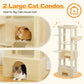 PAWZ Road 170cm Cat Tree Tower Scratching Post Scratcher Large Cats Condo House Beige