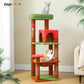 PAWZ Road 116cm Cat Tree Tower Scratching Post Scratcher Cat Condo House Bed Furniture Brown