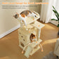 PAWZ Road Cat Tree for Indoor Cats, 88cm Small Cat Tower with Sisal-Covered Scratching Posts, 2 Condos, Scratching Ramp and Dangling Toys, Ideal Kitten Play House for Multi-Kitten Households