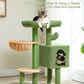 PAWZ Road Cat Tree Tower Condo House Cat Scratching Post Furniture with Hammock Green