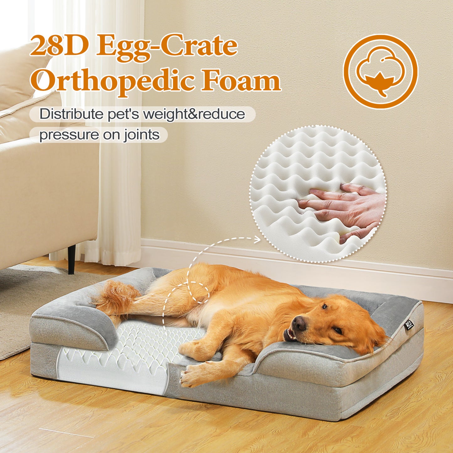 PAWZ Road Dog Bed Pet Calming Bed Soft Warm Dog Nest Houses Washable Waterproof