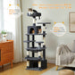 PAWZ Road Cat Tree Tower Scratching Post Scratcher Condo House Bed Toys 164cm Dark Grey