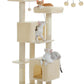 PAWZ Road 133cm Cat Tree Tower Condo Scratching Post Scratcher House for Large Cats Beige