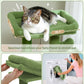 PAWZ Road Cat Tree Tower Condo House Cat Scratching Post Furniture with Hammock Green