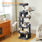 PAWZ Road Cat Tree Tower Scratching Post Scratcher Condo House Bed Toys 164cm Dark Grey