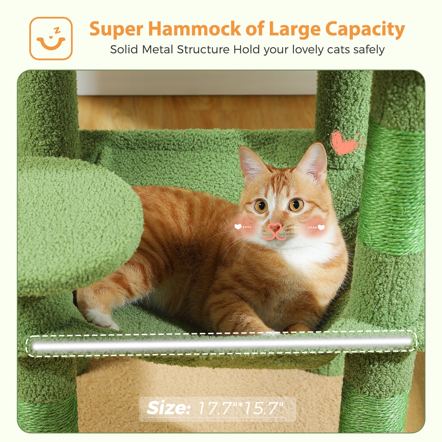 PAWZ Road 116cm Cat Tree Tower Scratching Post Scratcher Cat Condo Tree Kitten Bed Toy Green