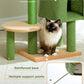 PAWZ Road Cat Tree Tower Condo House Cat Scratching Post Furniture with Hammock Green