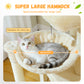 PAWZ Road 104cm Cat Tree Tower Scratching Post Scratcher Condo House for Indoor Cats Beige