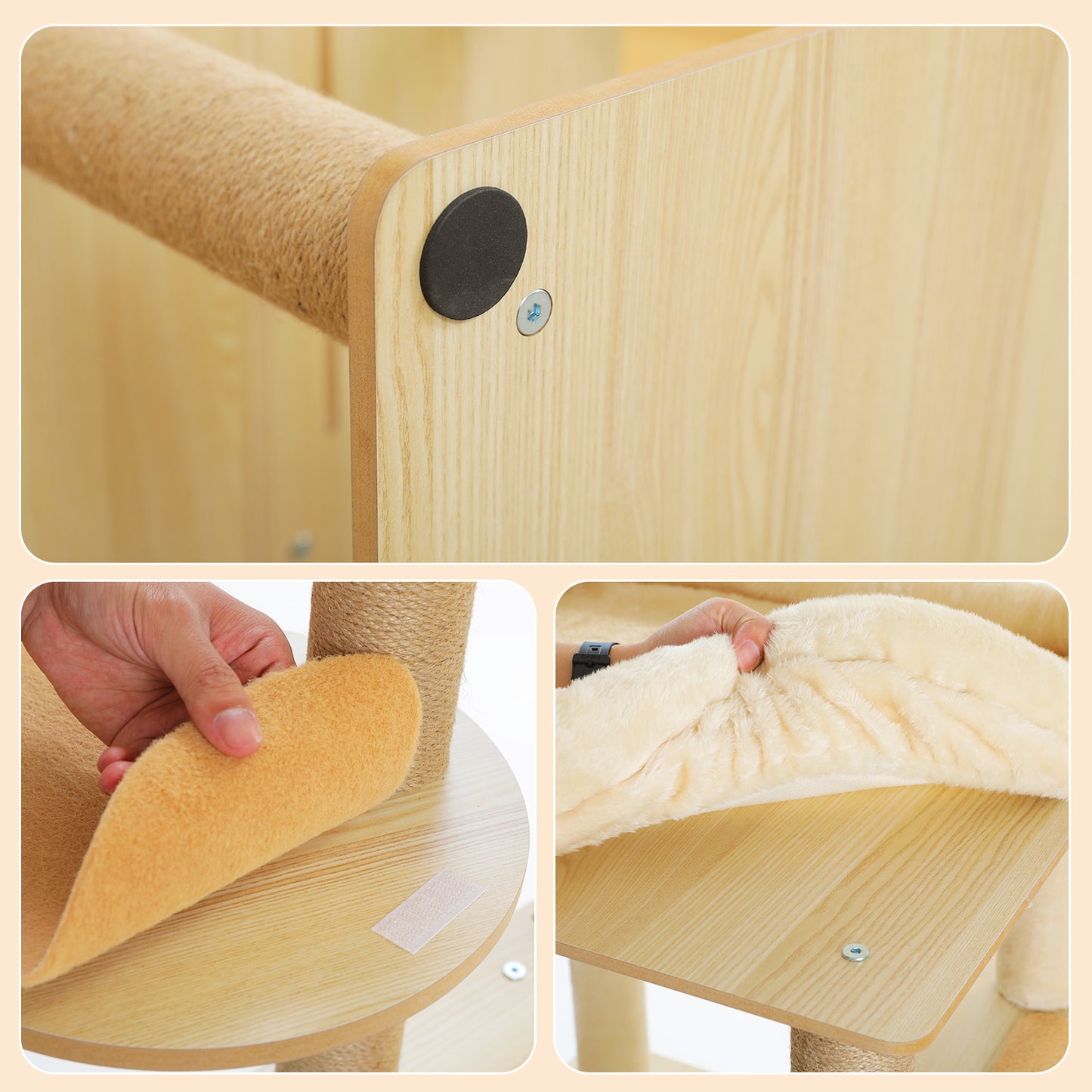 PAWZ Road Cat Tree Tower Scratching Post Condo House Cat Furniture Toy Bed 180cm