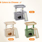 PAWZ Road Small Cat Tree Tower Scratching Post with Wide Top Perch Condo Toys Beige